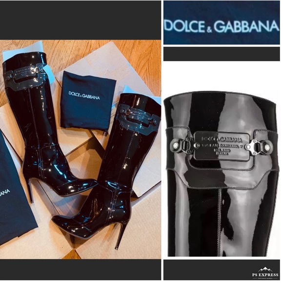 D&G Leather Boots 🔥❗️NEW ❗️A SHOW  STOPPER 🔥Limit Edit 37.5 RETAIL$2500🔥GorG - Picture 6 of 11